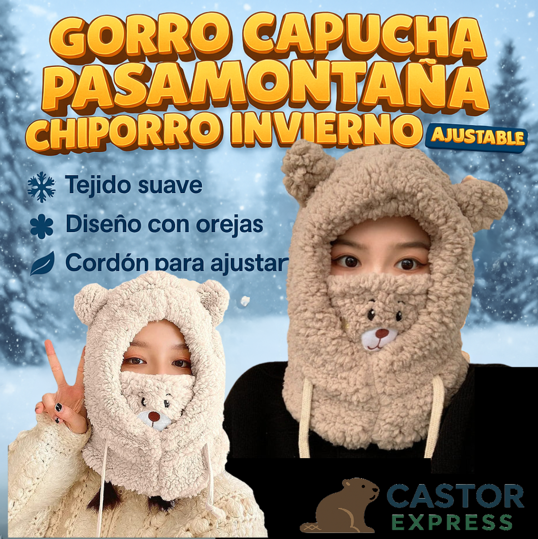 Pack 3 Gorros Capucha Chiporro Ajustable