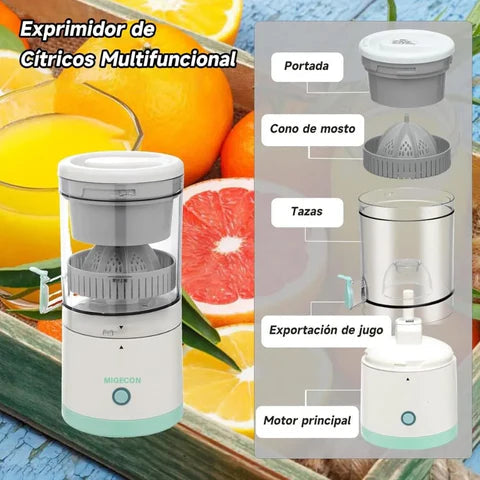 Exprimidor Portátil Inalámbrico - Jugo fresco al instante
