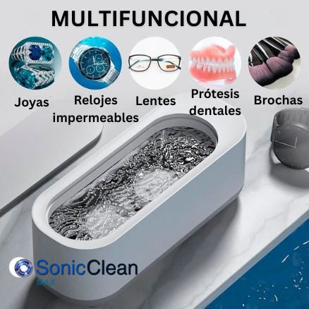 . SoniClean Max– Limpieza y cuidado profundo sin esfuerzo para joyas, lentes, y más