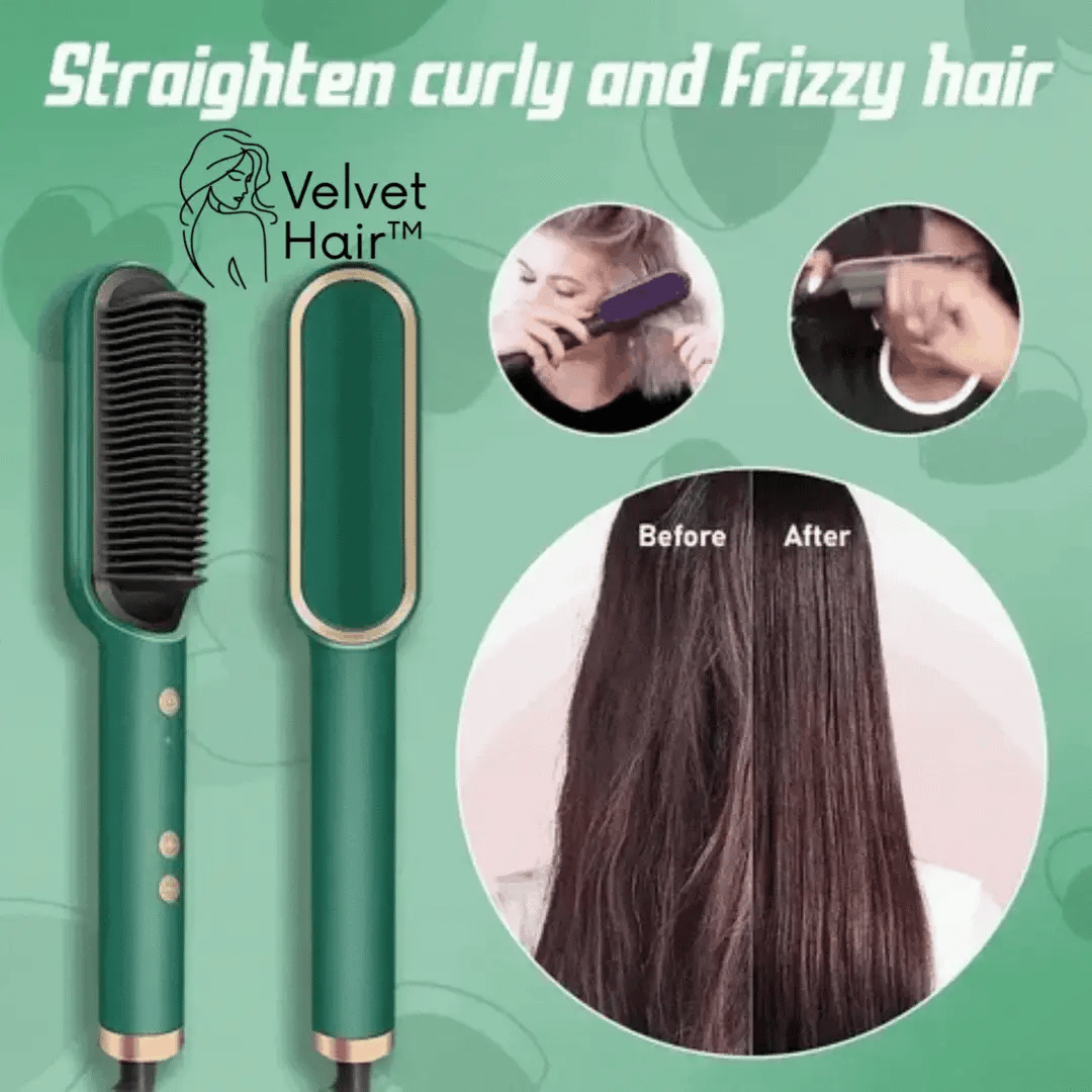 . VelvetHair™ Cabello liso y manejable en menos tiempo