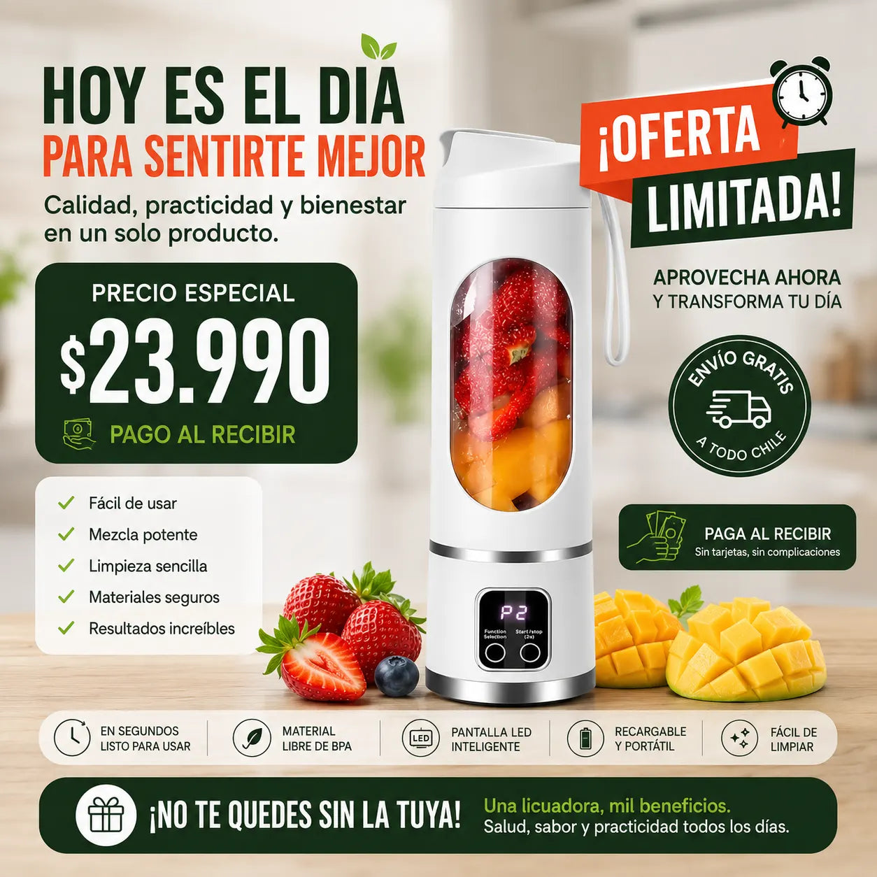 . BlendoraGo - Disfruta jugos y batidos donde quieras, en solo minutos