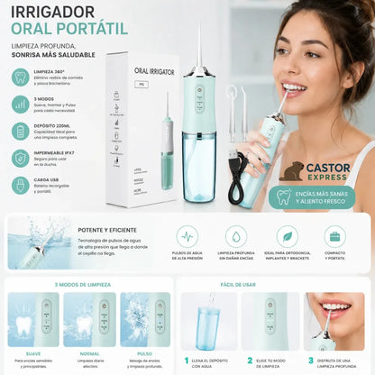 . AquaDent Max- Irrigador bucal - Limpieza profesional desde casa todos los días