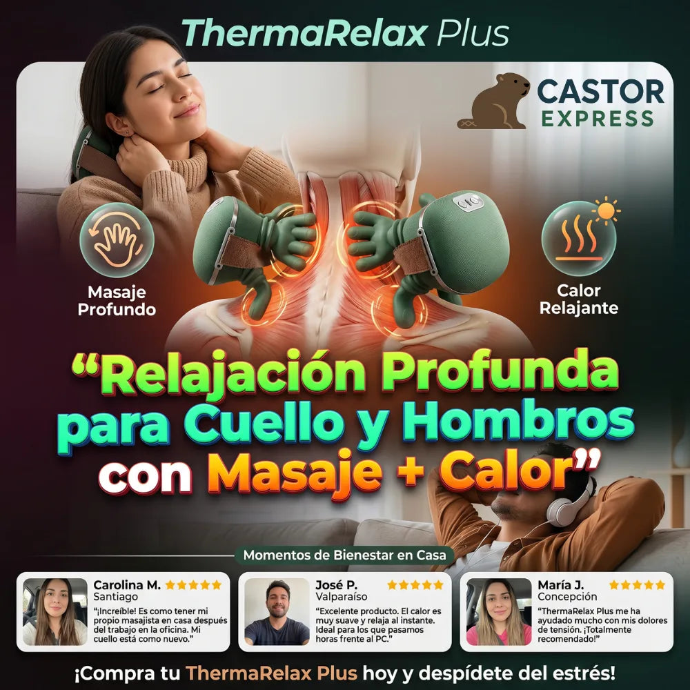 . ThermaRelax Plus - Disfruta un masaje profundo y calor relajante sin salir de casa