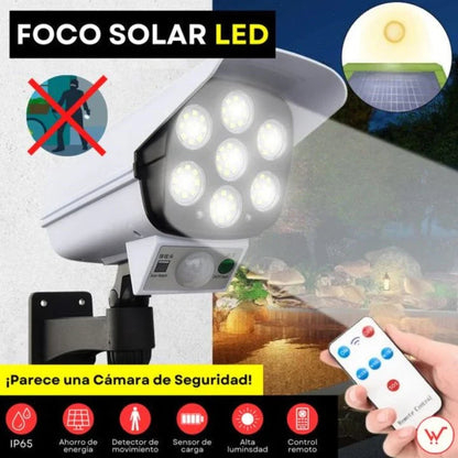 Kit 3 SecureRay 360 -Foco Solar tipo Cámara – Iluminación inteligente que disuade intrusos