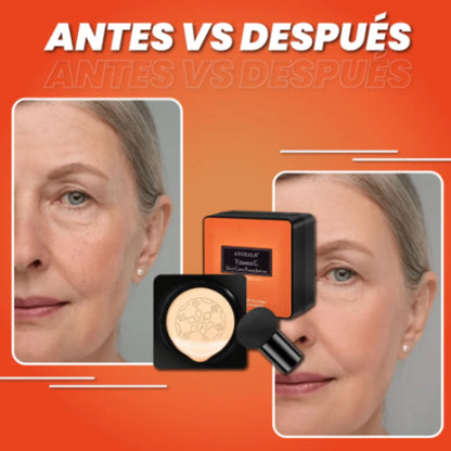 . 2X1 Base TUZ Vitamina C + FPS 50 + Air Cushion – Corrige, ilumina y unifica tu piel al momento (Tono natural)