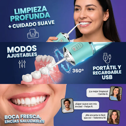 . AquaDent Max- Irrigador bucal - Limpieza profesional desde casa todos los días