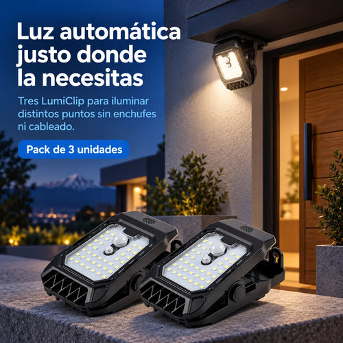 LumiClip - Luz solar adaptable y automática, ilumina donde la necesites