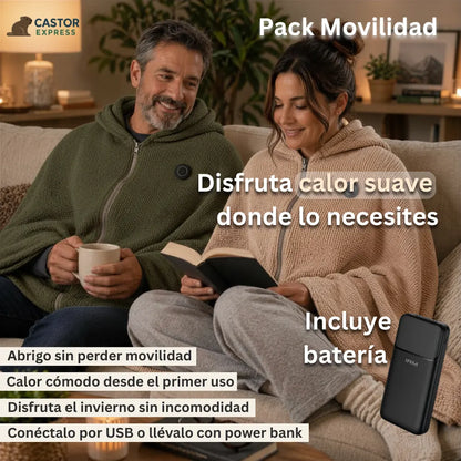CozyHeat + Batería (Pack movilidad) - Calor suave y cómodo donde lo necesites