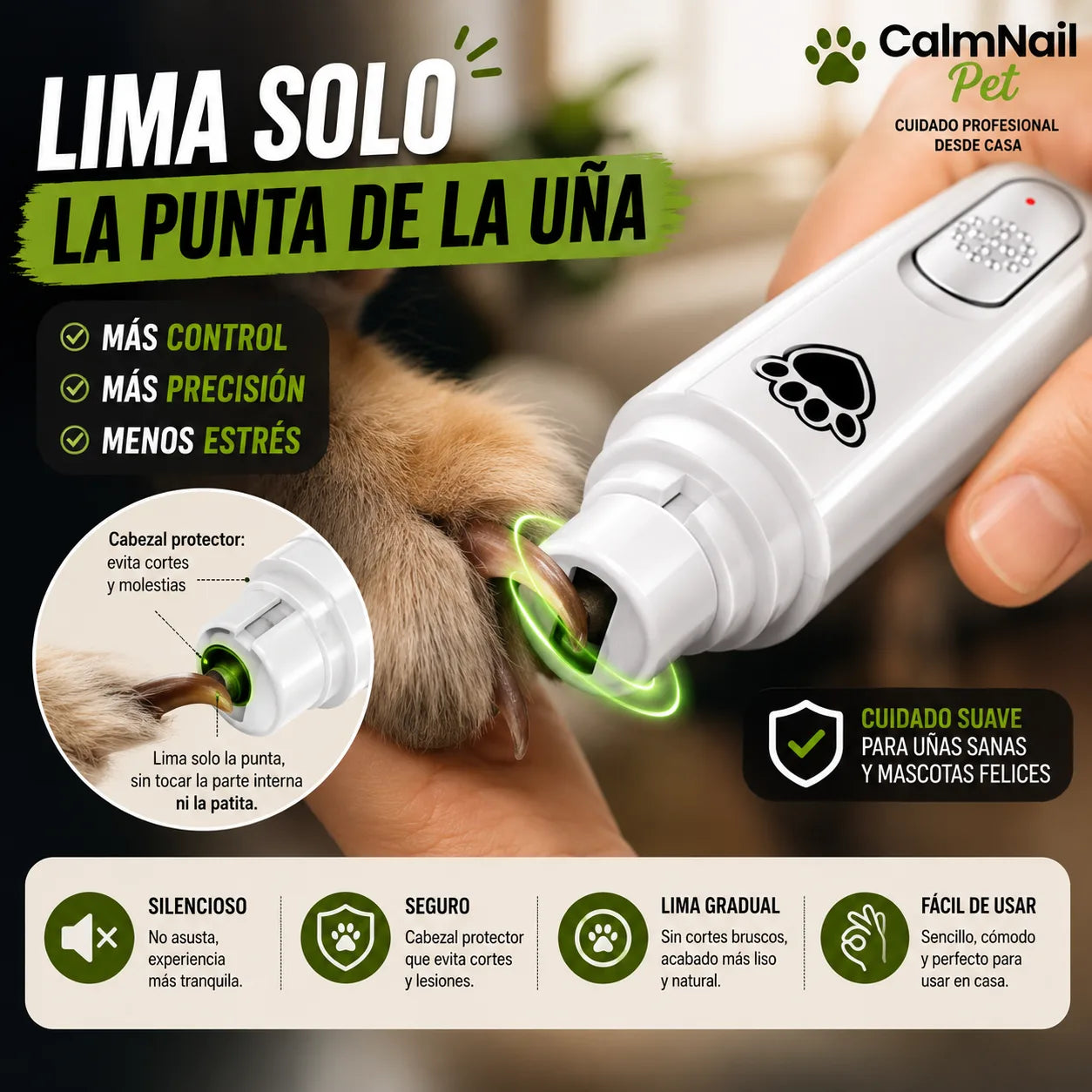 . CalmNail Pet - Mantén las uñas de tu mascota cuidadas sin estrés