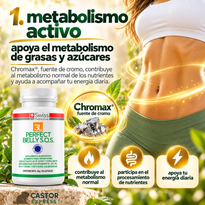 Perfect Belly S.O.S. – Triple acción para apoyar tu metabolismo, digestión y control del apetito.