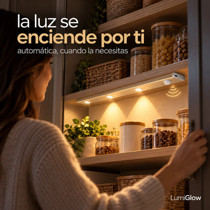 LumiGlow - Transforma tus espacios con luz elegante, sin cables y automática