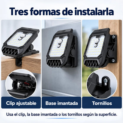 LumiClip - Luz solar adaptable y automática, ilumina donde la necesites