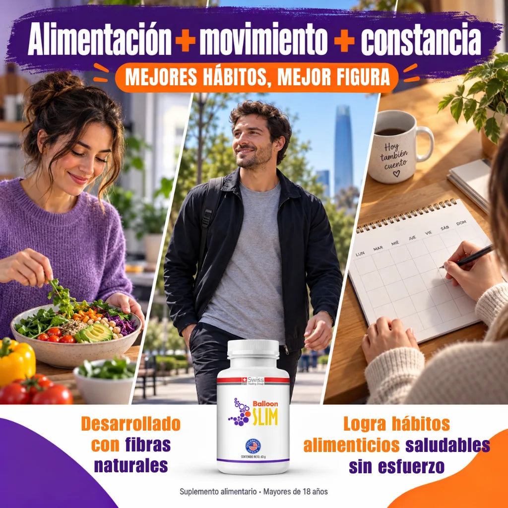 . Balloon Slim -  Más saciedad y mejor figura. Efecto balón gástrico en cápsulas