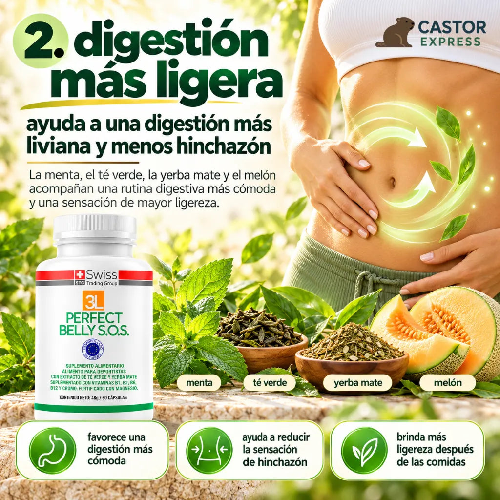 Perfect Belly S.O.S. – Triple acción para apoyar tu metabolismo, digestión y control del apetito.