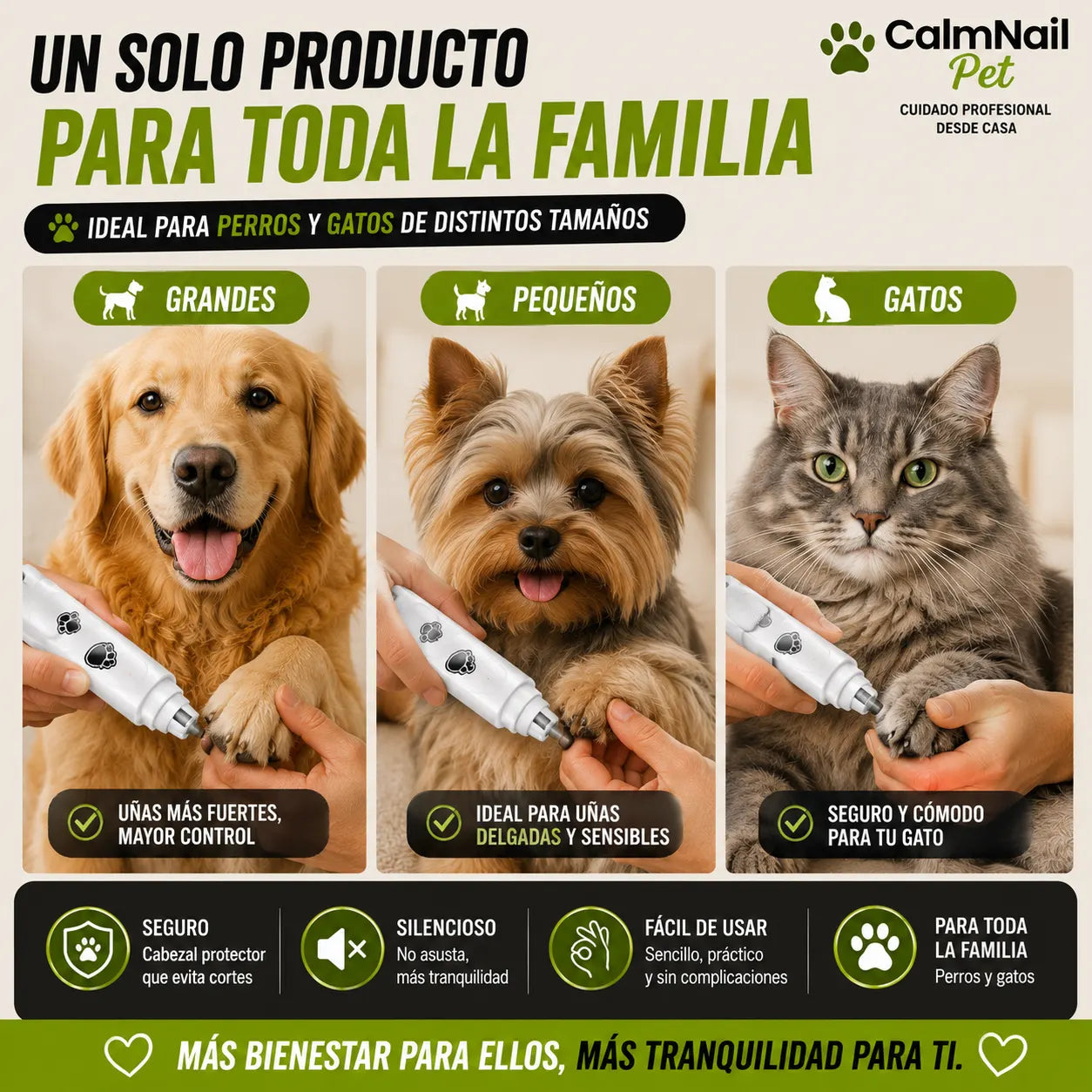 . CalmNail Pet - Mantén las uñas de tu mascota cuidadas sin estrés