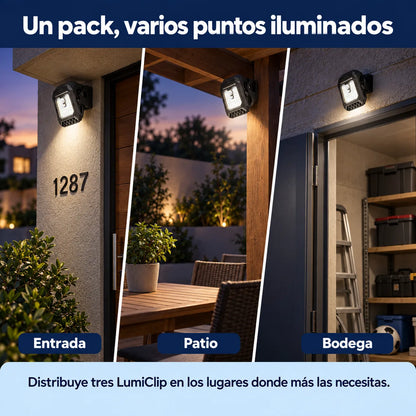 LumiClip - Luz solar adaptable y automática, ilumina donde la necesites