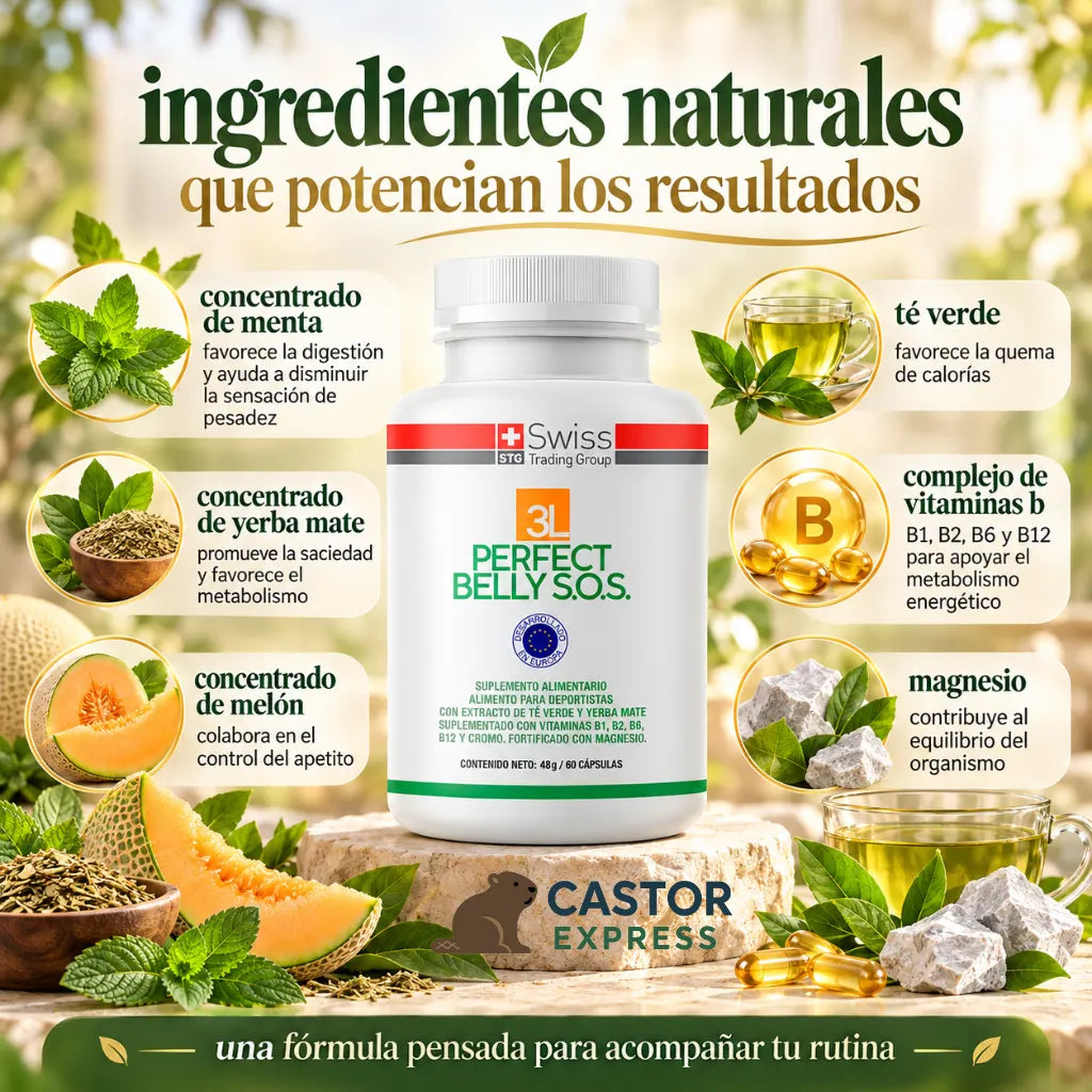 Perfect Belly S.O.S. – Triple acción para apoyar tu metabolismo, digestión y control del apetito.