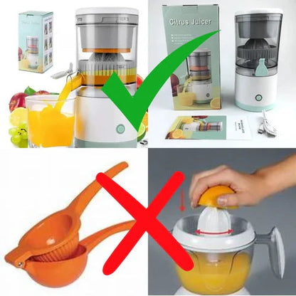 JuicyFast Exprimidor Portátil Recargable - Jugo en casa o trabajo- Energía natural lista en segundos