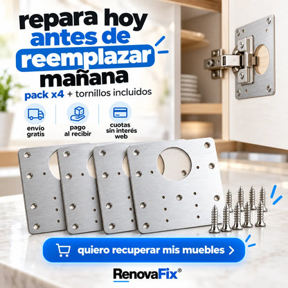 . RenovaFix - Repara bisagras sueltas y recupera tus muebles fácilmente.