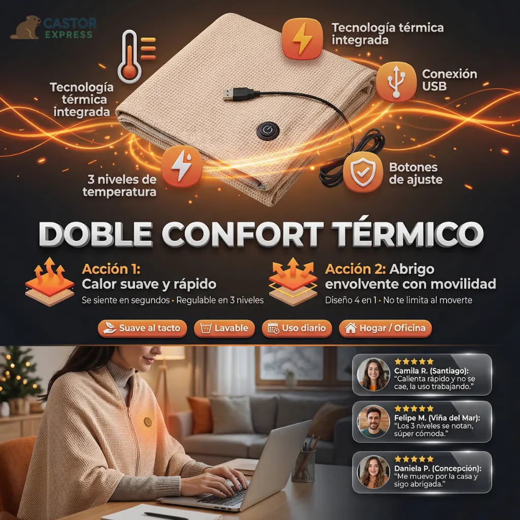 . CozyHeat - Disfruta calor suave, con estilo y cómodo donde lo necesites