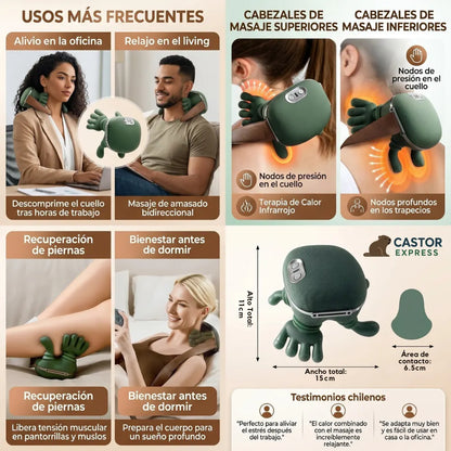 . ThermaRelax Plus - Disfruta un masaje profundo y calor relajante sin salir de casa