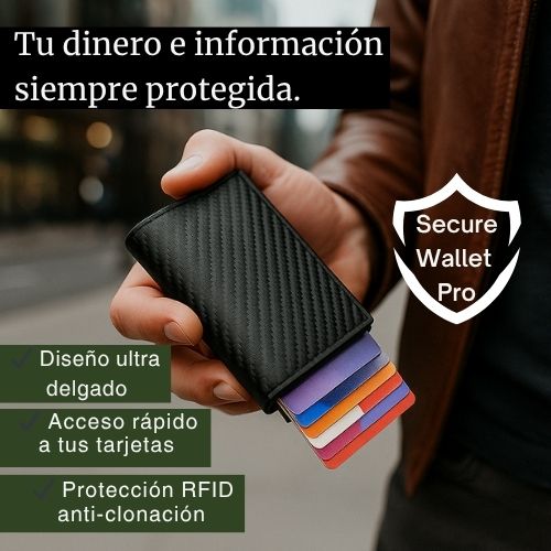 . SecureWallet Pro™ – Evita clonaciones y resguarda tu información privada cada día.