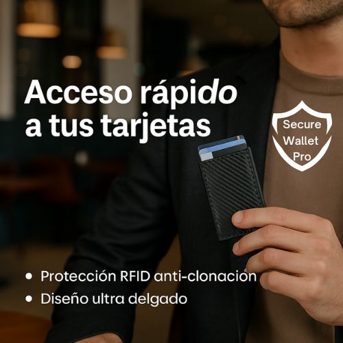 SecureWallet Pro™ – Evita clonaciones y resguarda tu información privada cada día.