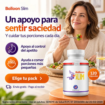 . Balloon Slim -  Más saciedad y mejor figura. Efecto balón gástrico en cápsulas