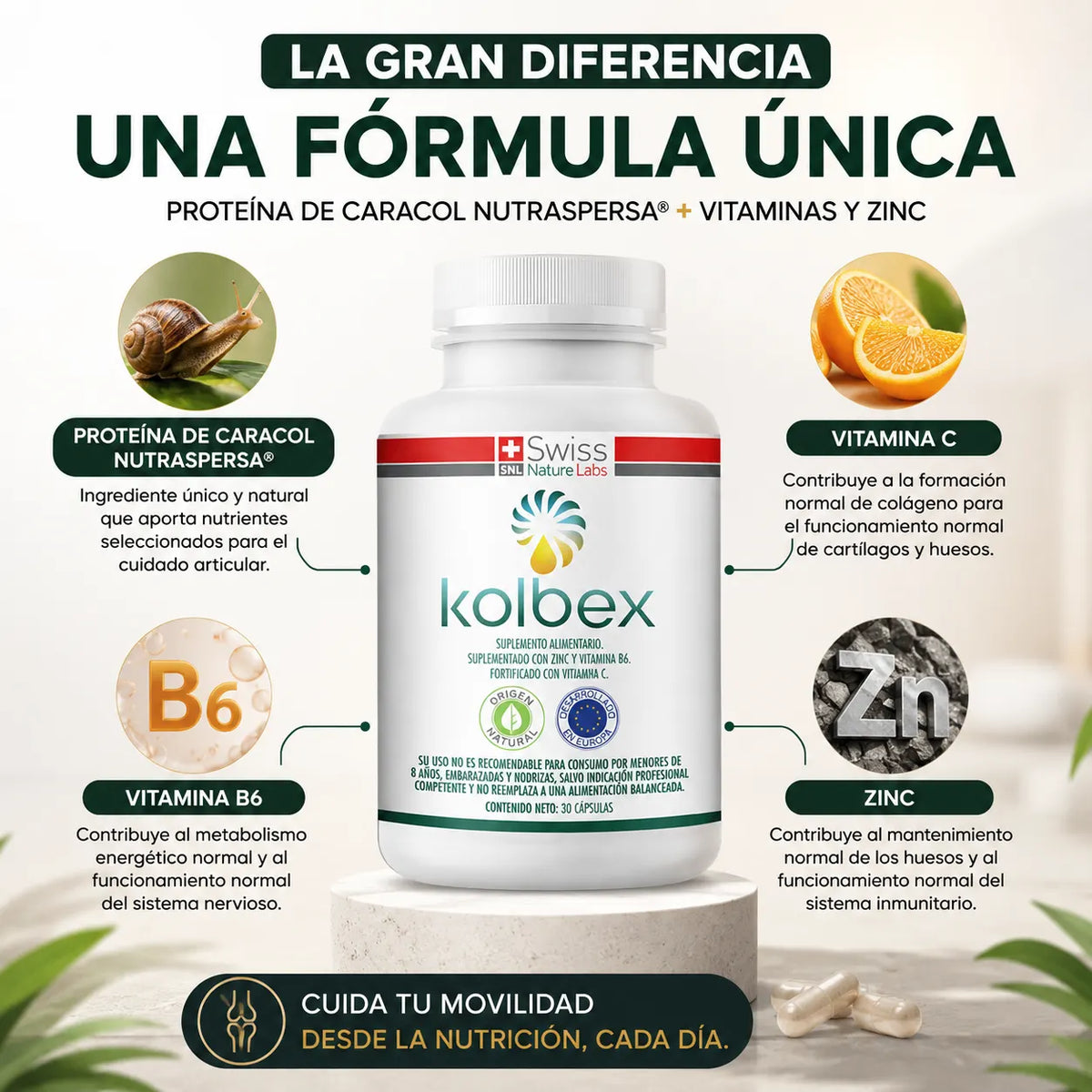 . Kolbex Proteína de Caracol + Vitaminas