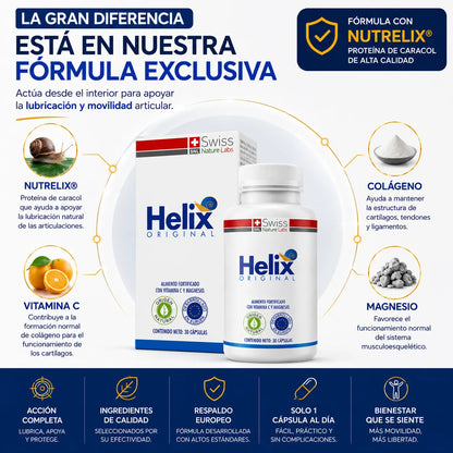. Helix Original - Ayuda a recuperar la movilidad y lubricar tus articulaciones desde el interior