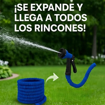 Manguera ProJet de 30.5 Mts - Expande y Contrae - Solución práctica y potente para autos, terrazas y jardines en segundos