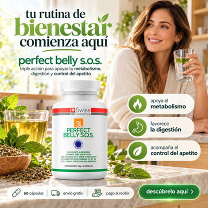 Perfect Belly S.O.S. – Triple acción para apoyar tu metabolismo, digestión y control del apetito.