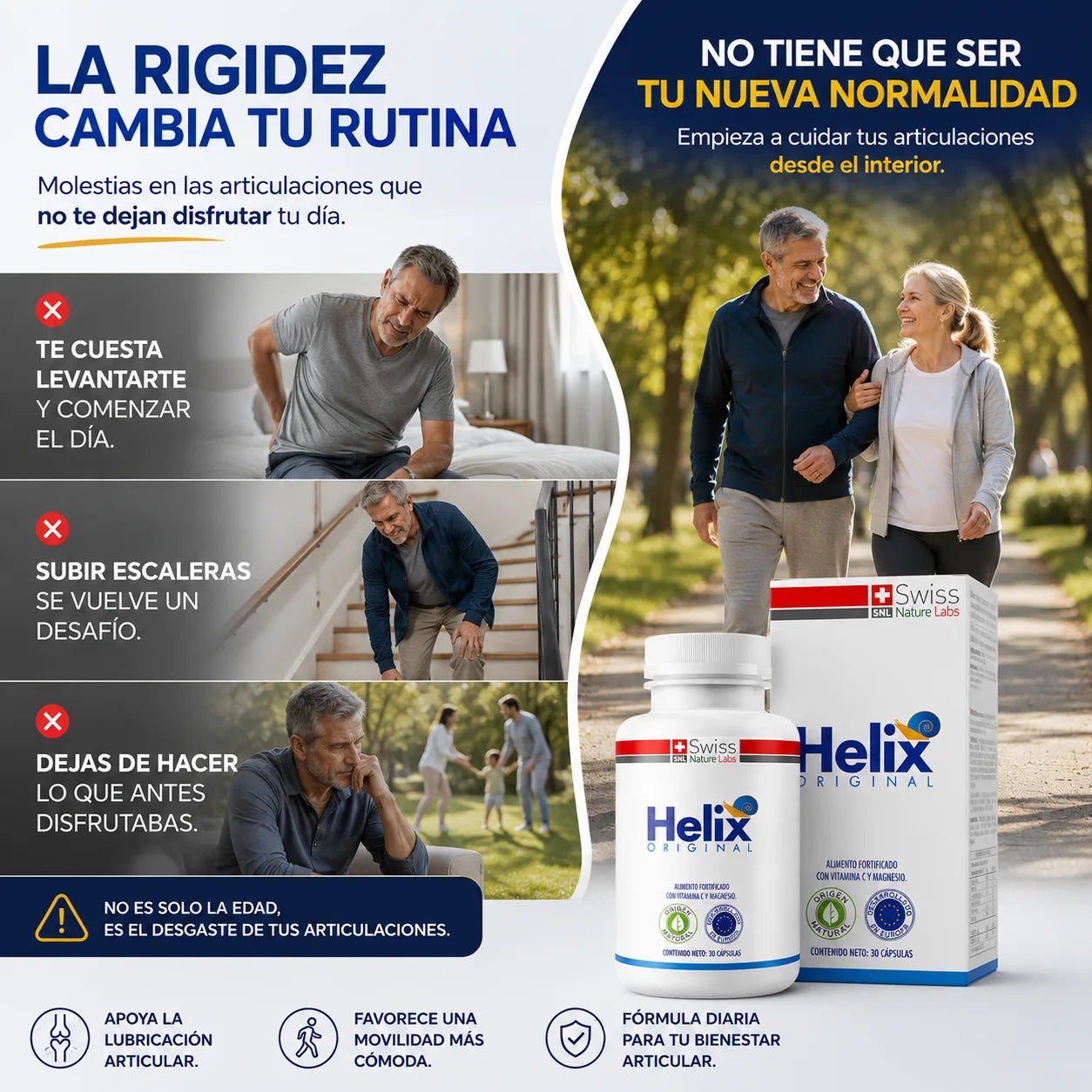 . Helix Original - Ayuda a recuperar la movilidad y lubricar tus articulaciones desde el interior