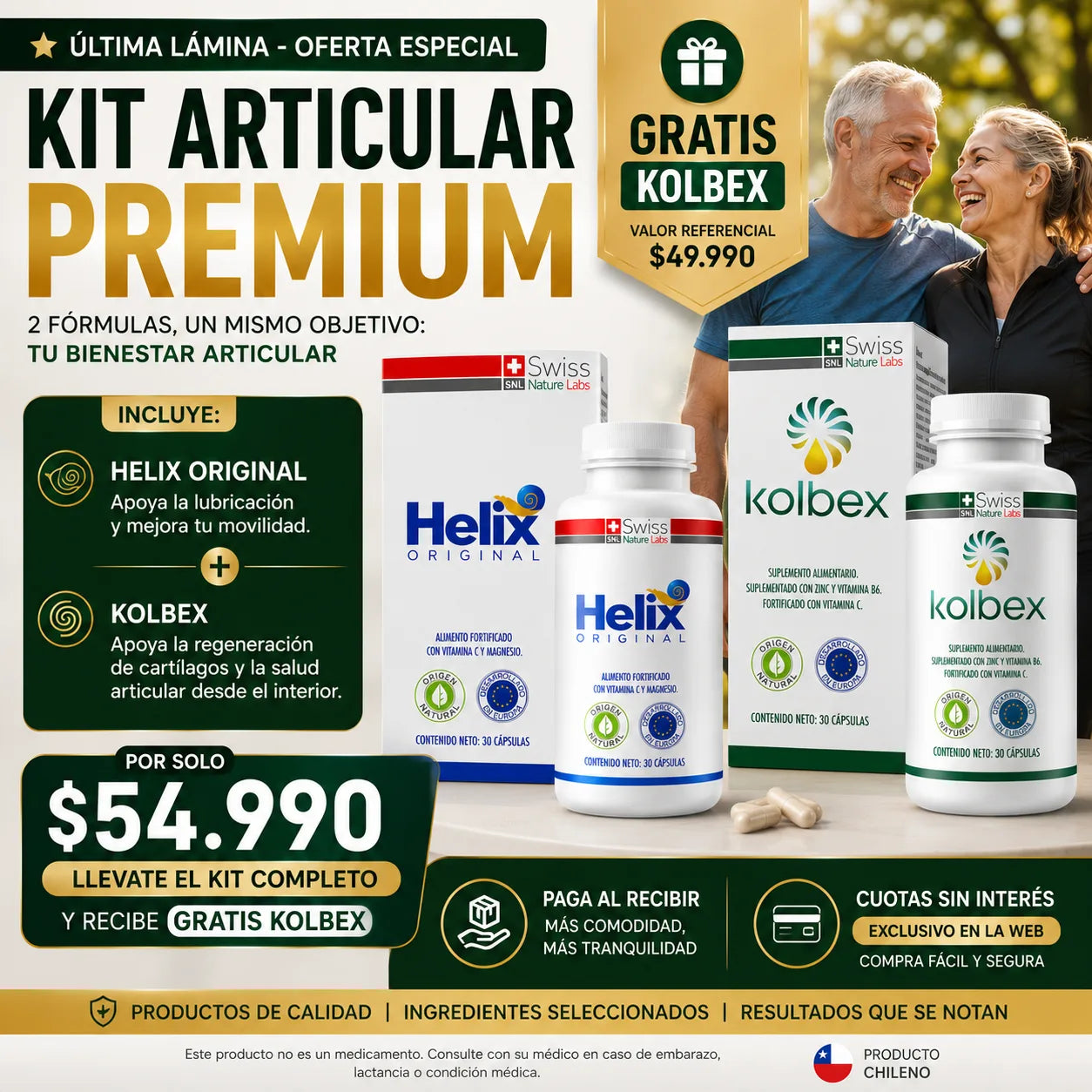 . Helix Original - Ayuda a recuperar la movilidad y lubricar tus articulaciones desde el interior