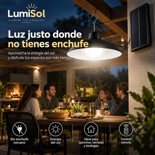 . LumiSol - Ilumina espacios sin enchufes con la energía del sol