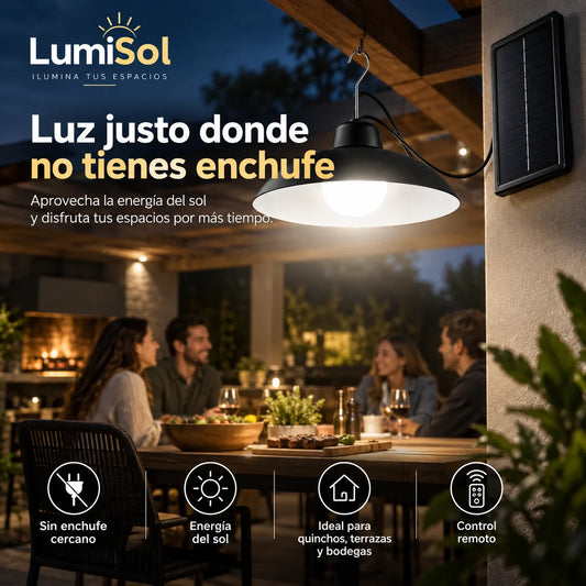 . LumiSol - Ilumina espacios sin enchufes con la energía del sol