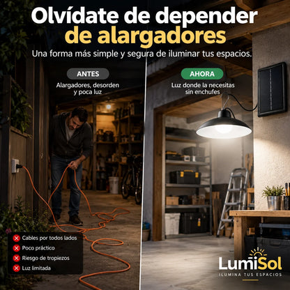. LumiSol - Ilumina espacios sin enchufes con la energía del sol