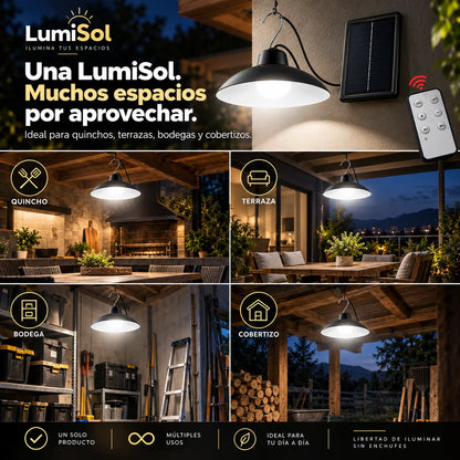 . LumiSol - Ilumina espacios sin enchufes con la energía del sol