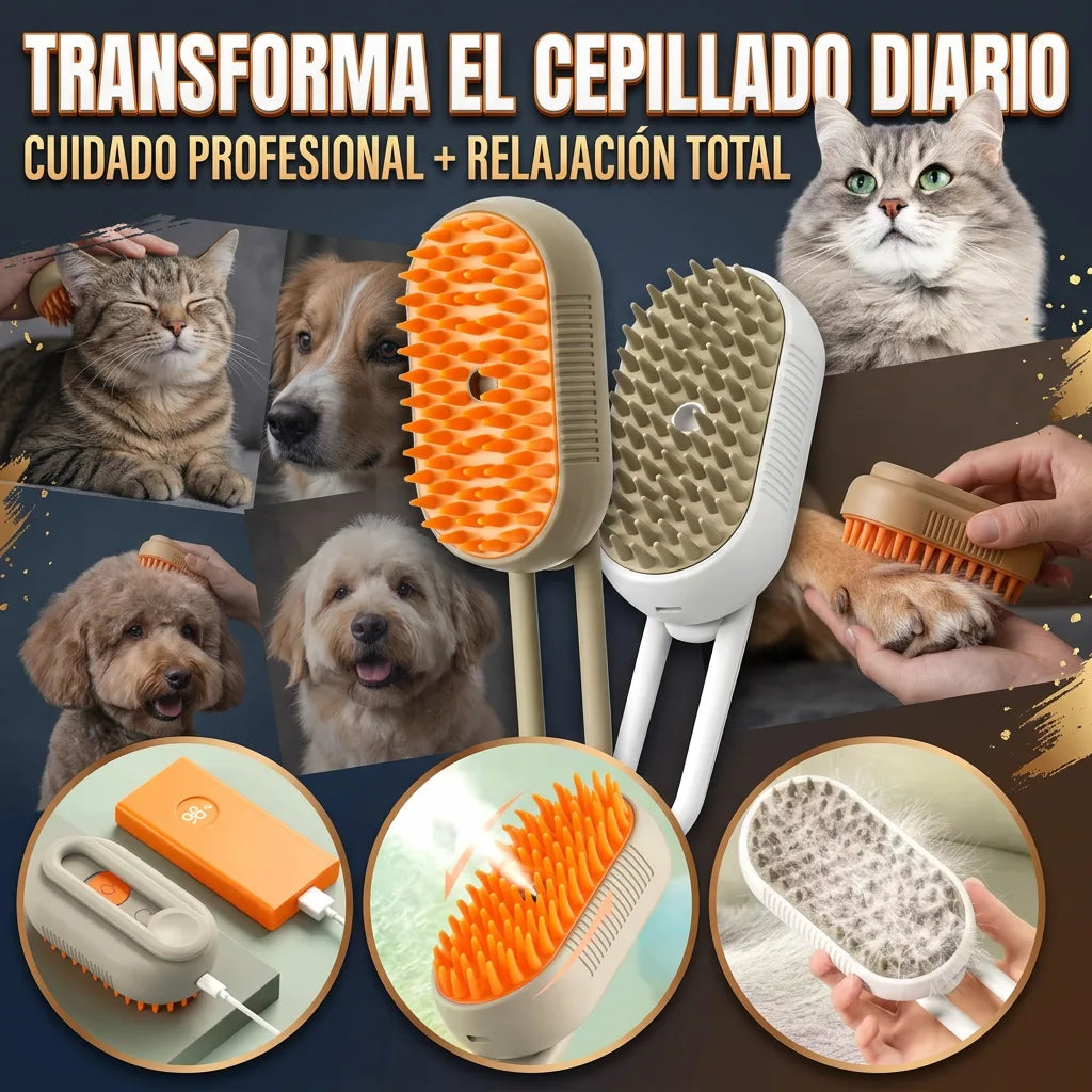 . SoftPaw Spa - Cepilla, Reduce pelos y enredos mientras relajas a tu mascota