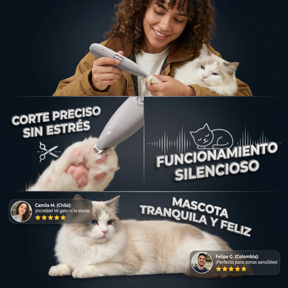 . CalmTrim Pro - Recorte preciso y silencioso para mascotas más tranquilas