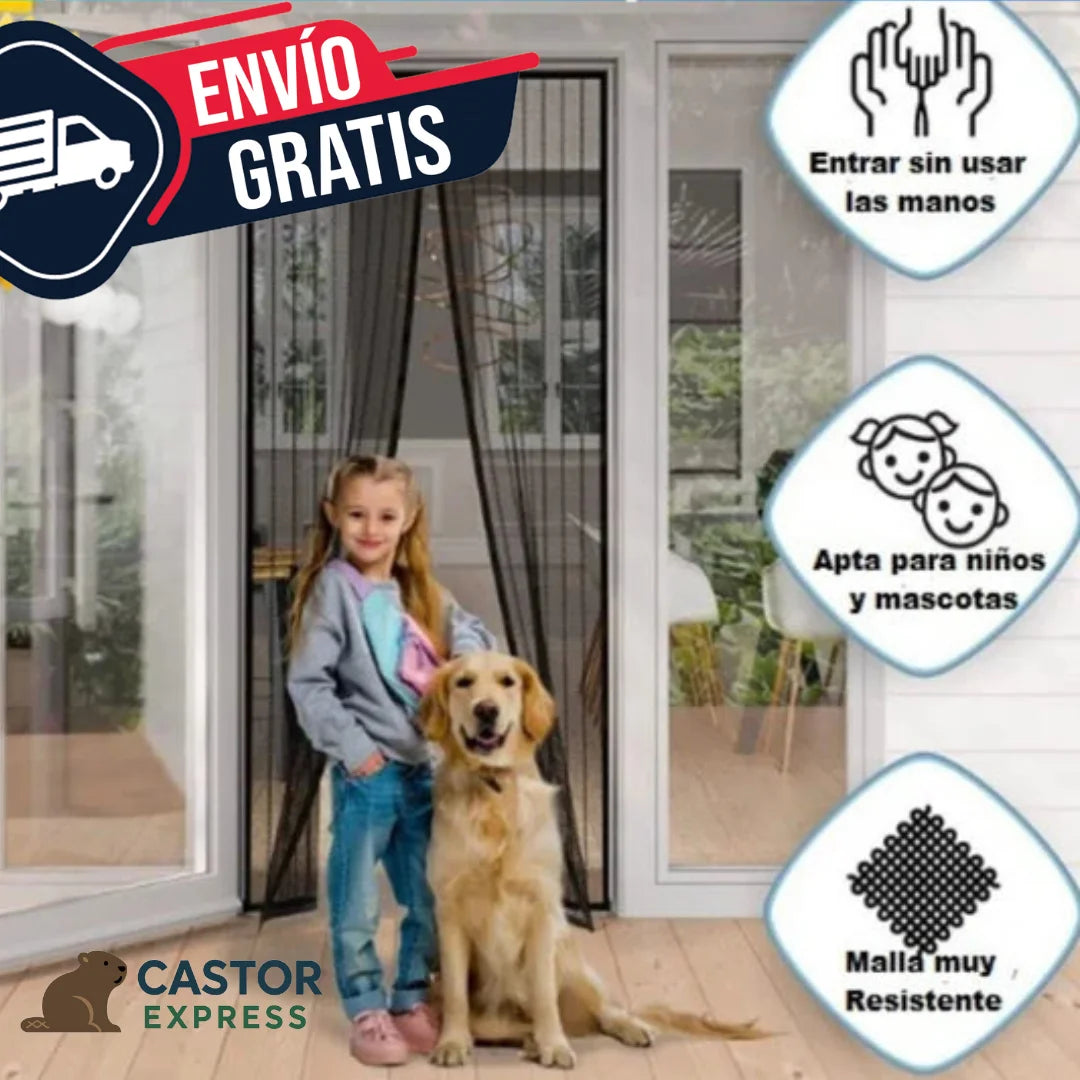 Cortina Magnética – Disfruta tu hogar libre de mosquitos, sin complicaciones