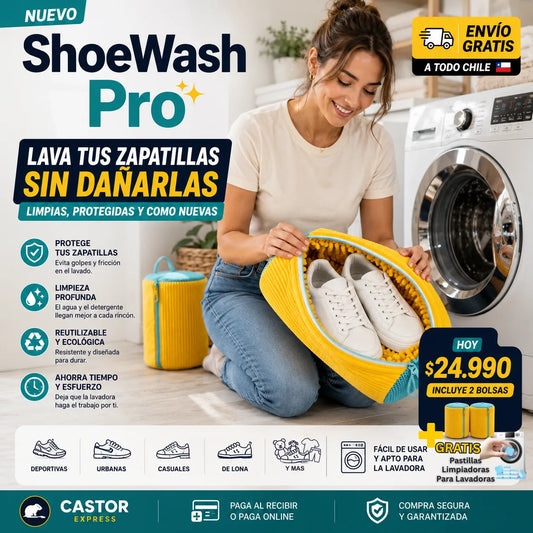 . 2x1 ShoeWash Pro - Lava tus zapatillas en la lavadora sin dañarlas
