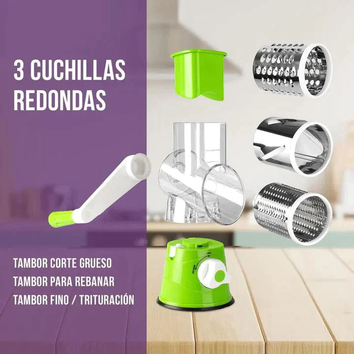 Picadora Manual Multifunción Pro 3 Cuchillas