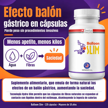 . Balloon Slim -  Más saciedad y mejor figura. Efecto balón gástrico en cápsulas