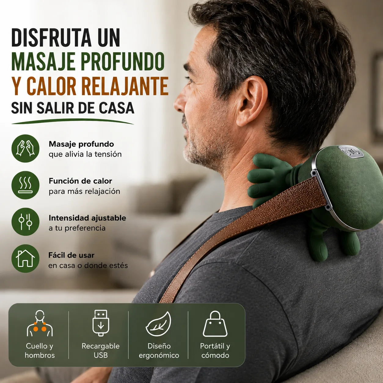 . ThermaRelax Plus - Disfruta un masaje profundo y calor relajante sin salir de casa
